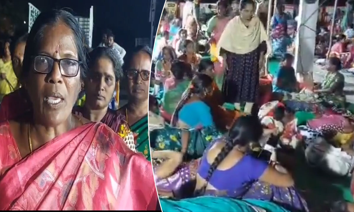 Anganwadi Workers Protest in Ranga Reddy, Demand Fulfillment of Promises