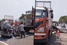 Horrific Crash! Speeding Van Smashes into Car in West Godavari, Three Dead!