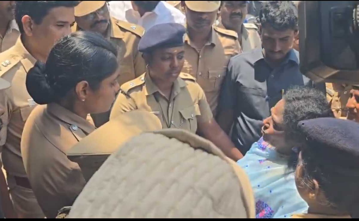 Tamilisai Soundararajan Detained During Signature Campaign for Three-Language Policy