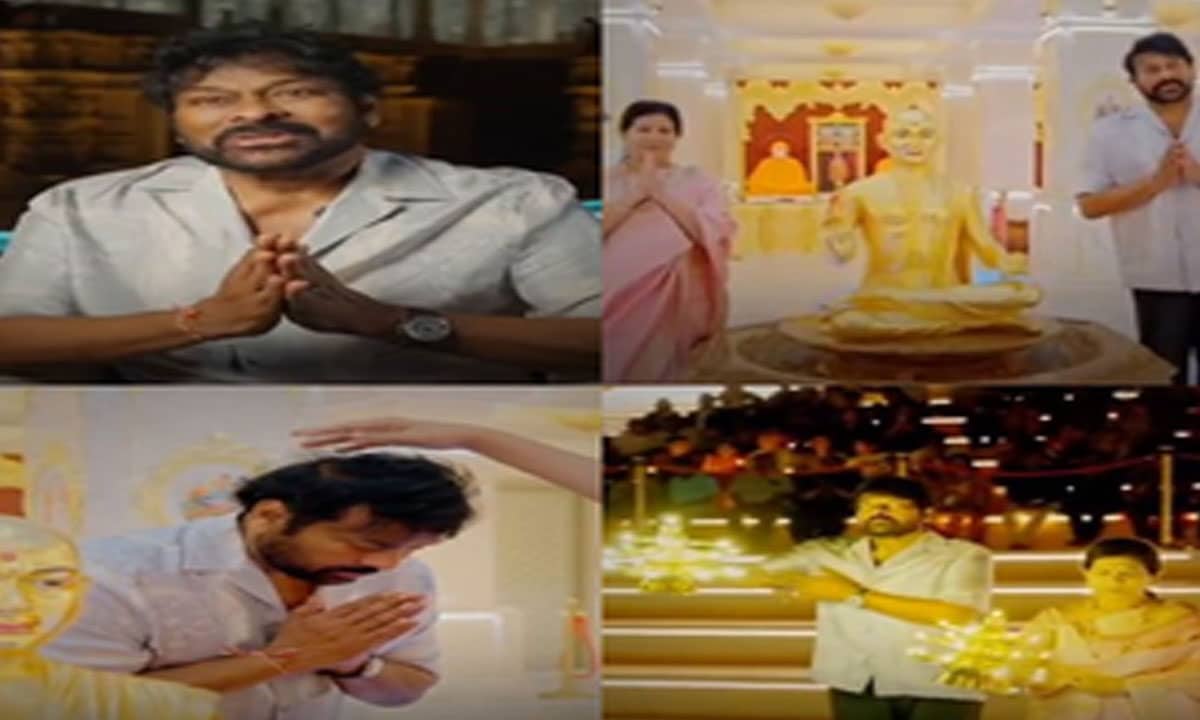 Chiranjeevi Visits BAPS Temple in Abu Dhabi, Calls It a "Spiritual Marvel"