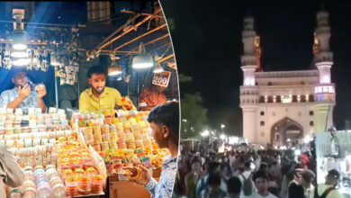 Hyderabad's Charminar Market Glows with Festive Eid Shopping Rush!