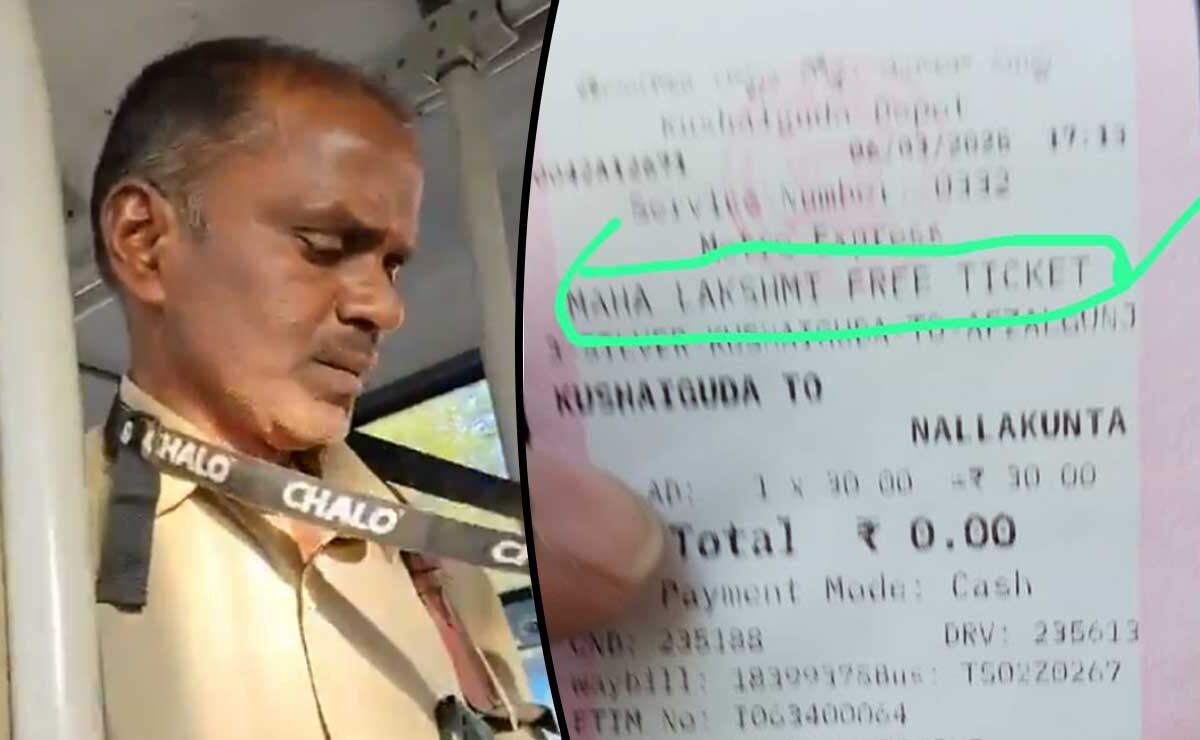 Hyderabad RTC Scandal: Conductor Issues Women’s ‘Mahalakshmi’ Free Ticket to Man and Charges Fees