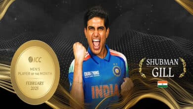 Shubman Gill Named ICC Men’s Player of the Month for February 2025