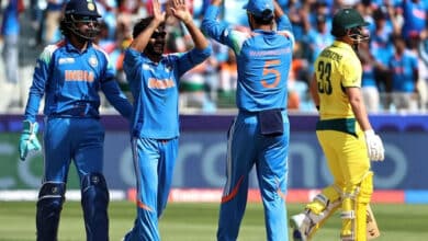 Australia Bowled Out for 264 in CT Semifinal, Shami Leads with 3 Wickets