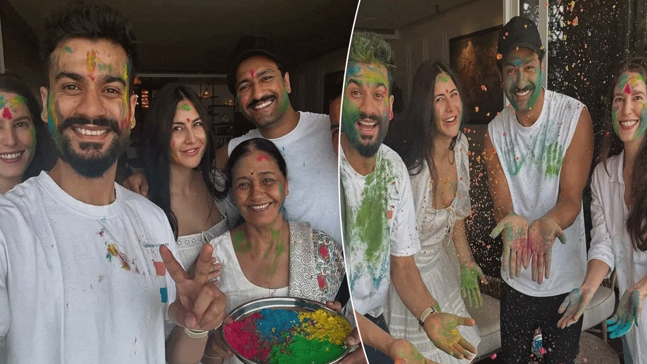 Katrina Kaif & Vicky Kaushal wishes everyone 'Happy Holi' with some perfect family pics