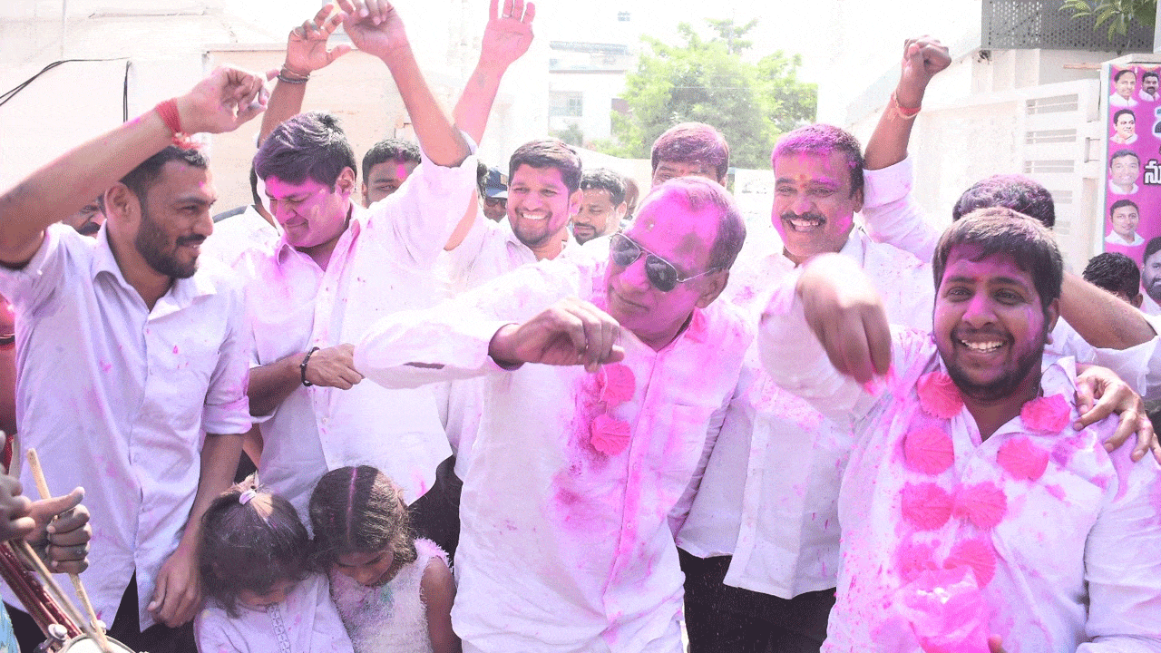 Former Minister Malla Reddy’s Mass Dance at Holi Celebration Goes Viral