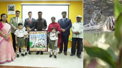 NASR Boys School Adopts White Tiger ‘Utsav’ at Nehru Zoological Park