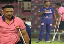 IPL 2025: Injured Coach Dravid Arrives at Rajasthan Royals Training Camp on Crutches