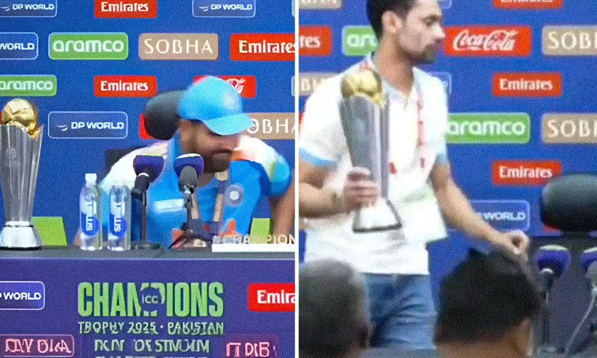 Watch | Rohit Sharma’s Funny Moment: Forgets ICC Champions Trophy in Press Conference, Social Media Reacts