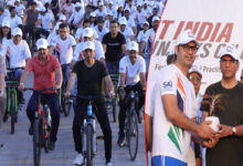 Sports Minister Mandaviya Leads 'Fit India Sundays on Cycle' in Ahmedabad