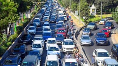 Massive Traffic Jam at Nalgonda Crossroads: Commuters Struggle Amid GHMC Repair Work