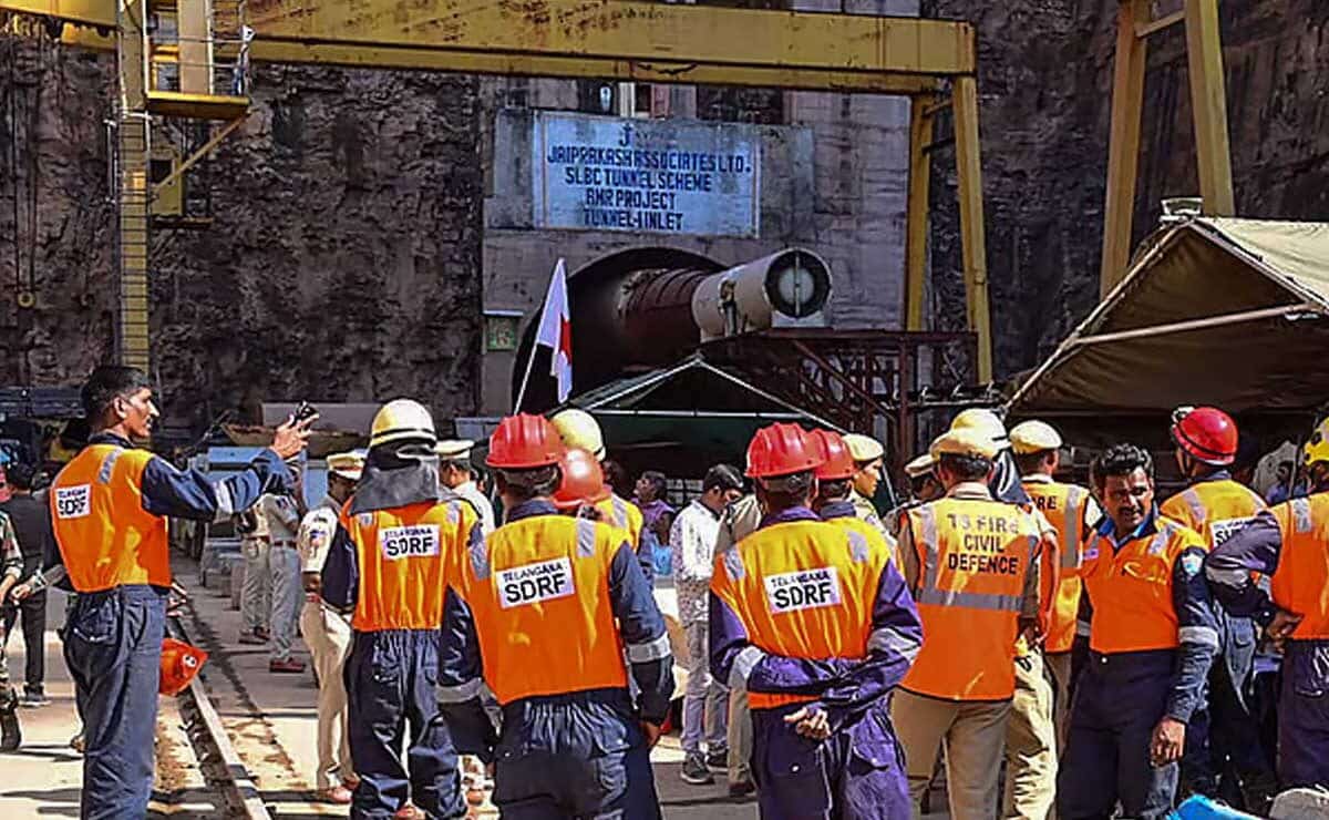 Telangana Tunnel Tragedy: Rescue Operations Continue for 7 Missing Workers