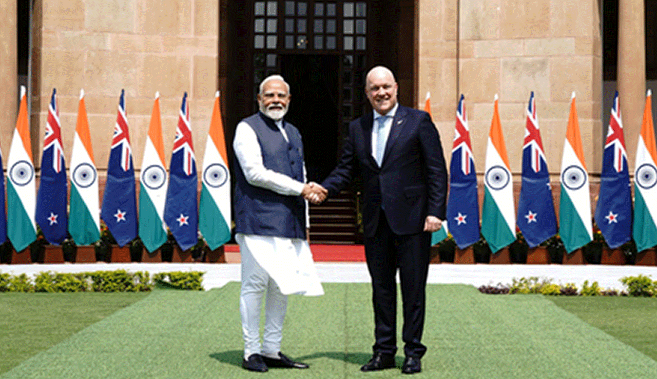 Eye on Indo-Pacific as PM Modi and Luxon vow to enhance India-NZ ties in all spheres