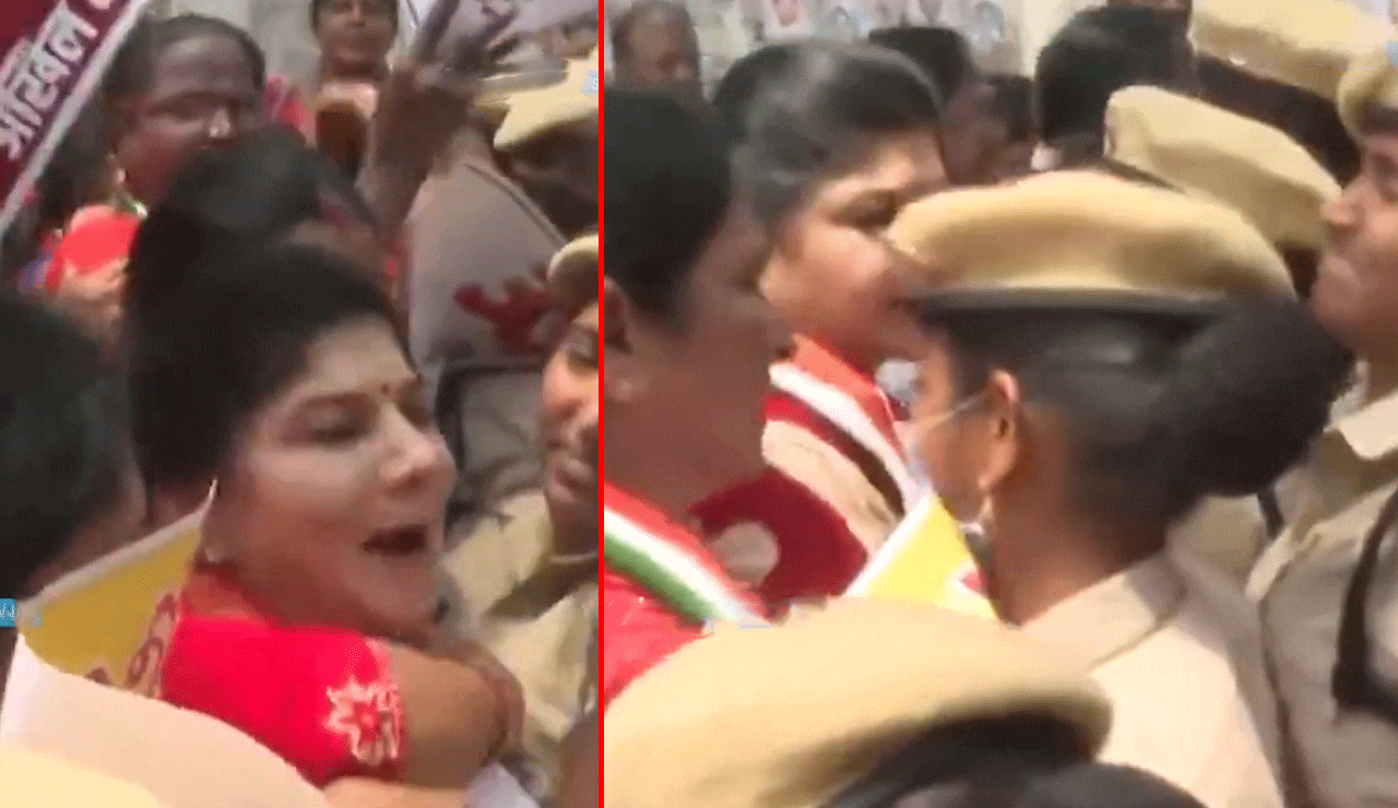 Tension Erupts at BJP Office in Hyderabad Over Women's Reservation Demand