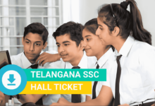 Telangana SSC students checking their hall tickets online ahead of March 2025 exams.