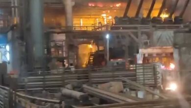 Massive Fire Breaks Out at Visakhapatnam Steel Plant
