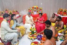 Andhra Pradesh CM Chandrababu Naidu Enters New House in Kuppam
