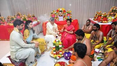 Andhra Pradesh CM Chandrababu Naidu Enters New House in Kuppam