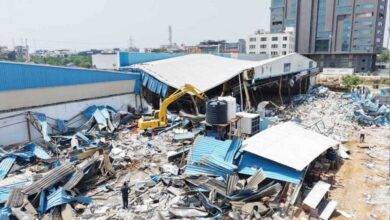 Hyderabad: Illegal Constructions Demolished by HYDERA in Gachibowli