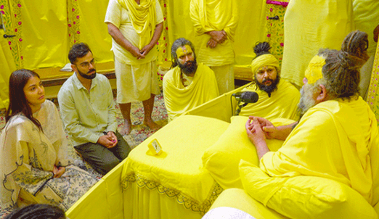 Anushka Sharma and Virat Kohli Seek Spiritual Insights from Swami Premanand in Vrindavan