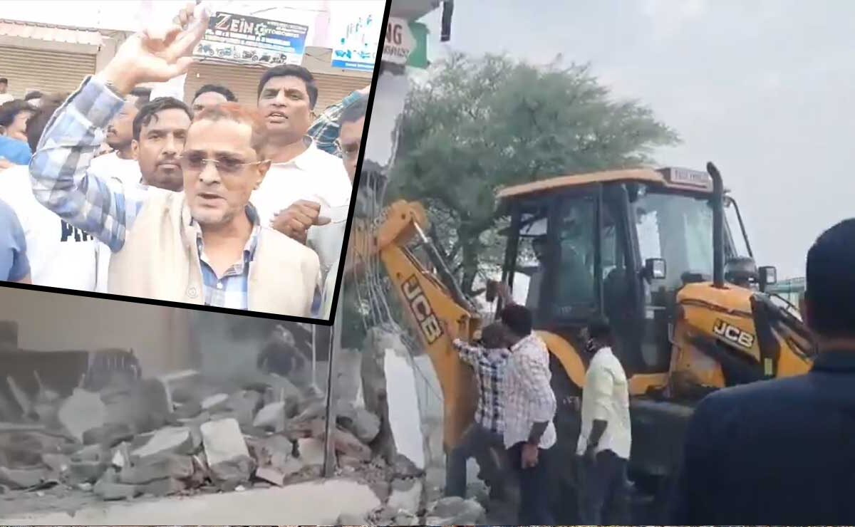 Hyderabad: Tensions Erupt During Old City Demolition Drive, Locals Clash with Police