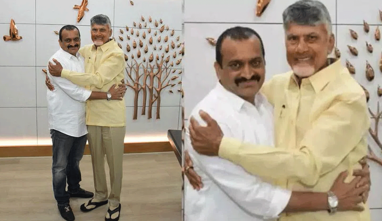 Bandla Ganesh Shares Warm Hug with AP CM Chandrababu Naidu – Photo Goes Viral