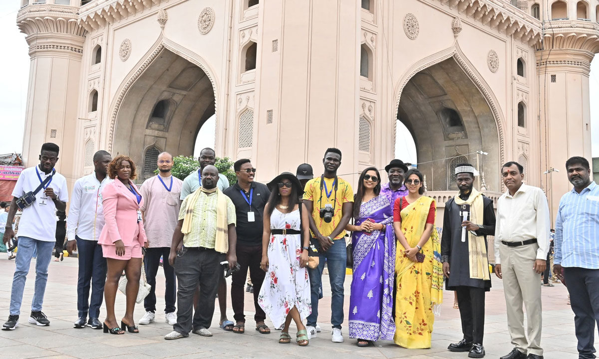 African Delegates Captivated by Charminar’s Grandeur During Hyderabad Visit