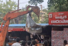 Footpath Encroachments Cleared on Mee Seva Road in KPHB Colony