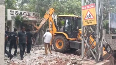 Illegal Constructions Demolished by HYDRAA Near SAGE School