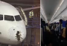Disaster Averted! IndiGo Plane Nose Shattered by Hail, Lands Safely in Srinagar