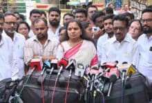 Kavitha Tour: Party leaders go missing as Kavitha walks alone in Mancherial