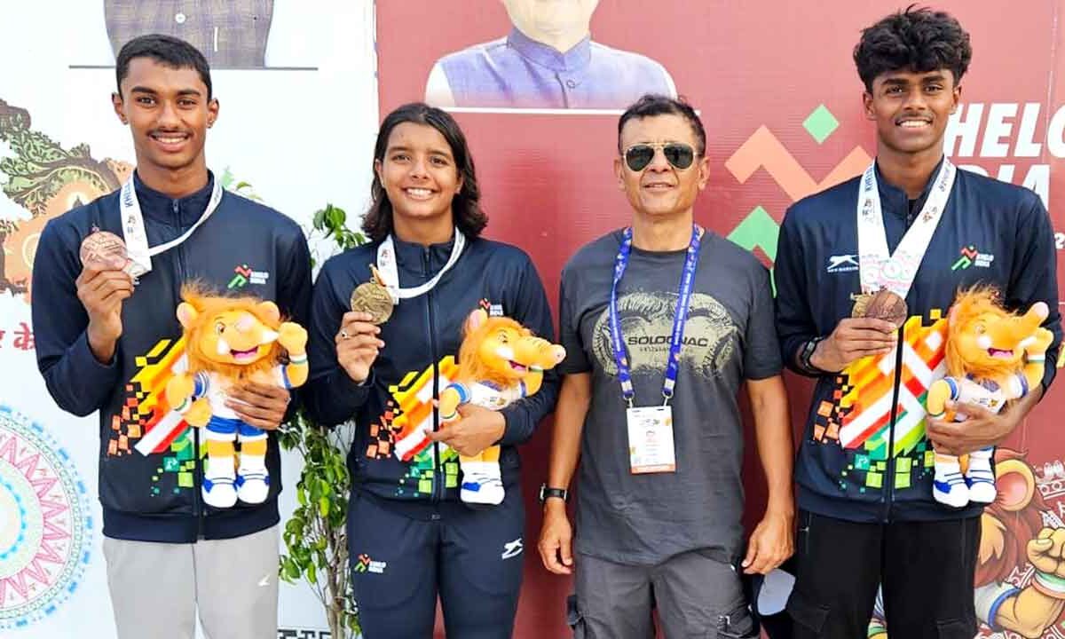 Telangana Swimmers Shine with 2 Gold and 2 Bronze Medals at Khelo India Youth Games 2025