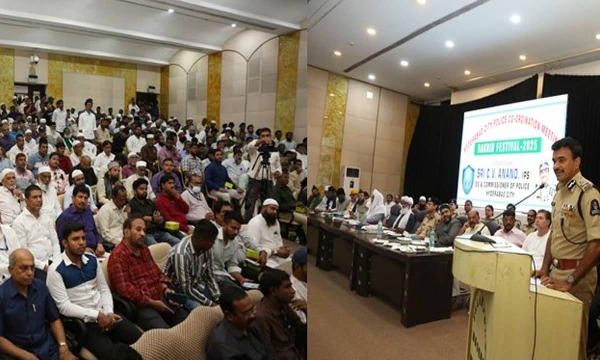 Hyderabad Police Conducts Coordination Meeting Ahead of Eid-ul-Azha to Ensure Peaceful Celebrations