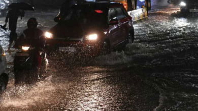 Heavy Rains Lash Hyderabad; Thunderstorms Disrupt Traffic Across the City