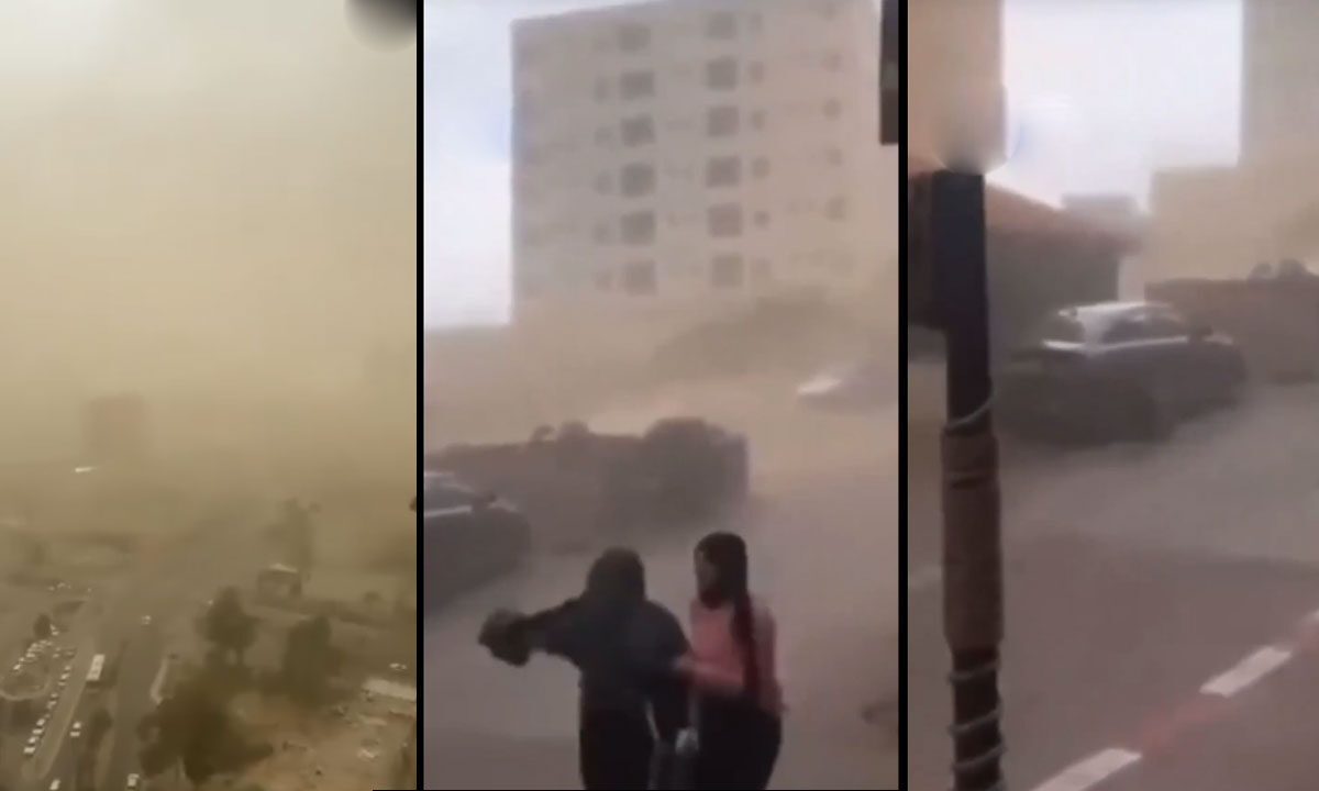Sandstorm Batters Southern Israel as Wildfires Rage Near Jerusalem