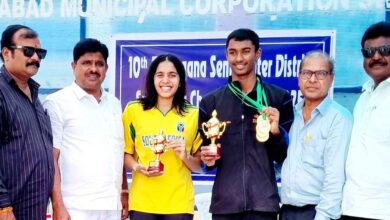 Vritti Agarwal & Varshith Dhulipudi Shine at 10th Telangana Senior Inter-District Swimming Championship 2025