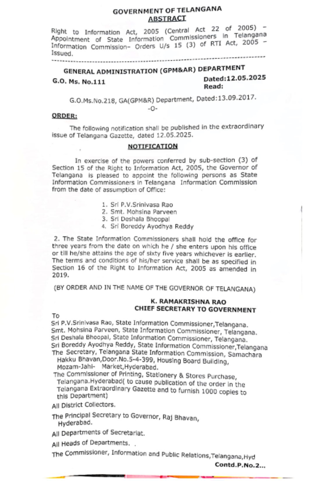 image 3 Telangana: Advocate Mohsina Parveen Takes Charge as Information Commissioner