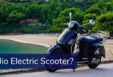 Conceptual design of rumored Jio electric scooter (Image: AI-generated for illustrative purposes only; no actual product exists).