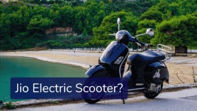 Conceptual design of rumored Jio electric scooter (Image: AI-generated for illustrative purposes only; no actual product exists).