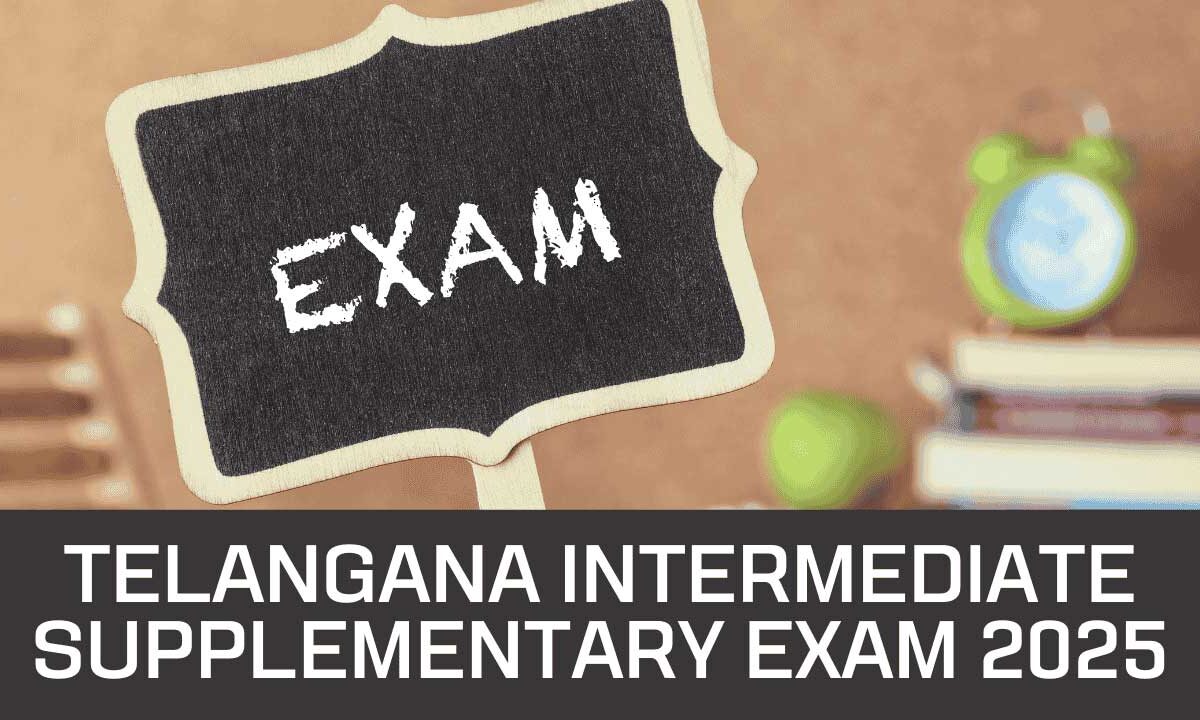 Telangana Intermediate Supplementary Exam 2025 timetable released; fee payment deadline extended for students.