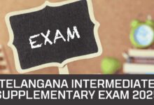 Telangana Intermediate Supplementary Exam 2025 timetable released; fee payment deadline extended for students.
