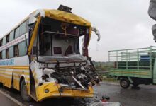 Karnataka-Hyderabad Bus Collides with Truck in Telangana’s Narayanpet; 18 Injured