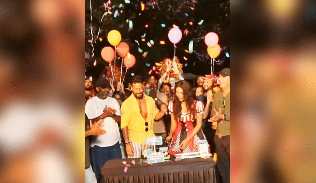 Tiger Shroff Celebrates Sonam Bajwa’s Bollywood Debut on 'Baaghi 4' Set