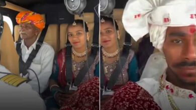Viral: Hollywood-Style Grand Entry – Bride Flies to In-Laws' House in Helicopter, Video Goes Viral
