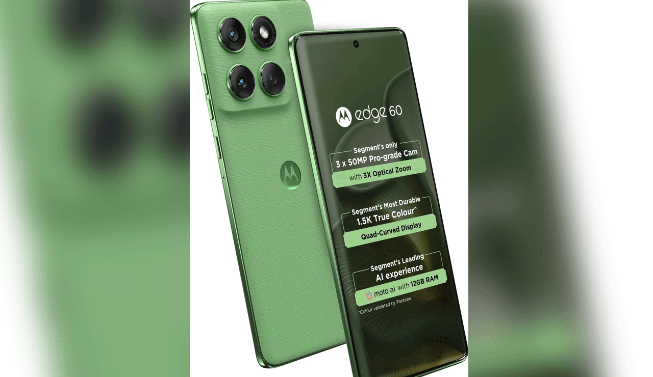 Motorola Edge 60 Launched in India with OLED Display, Android 15, and AI Features