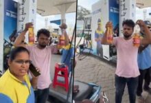 ₹100 Petrol, just a Few Drops? Shocking Allegations at Hyderabad Pump!