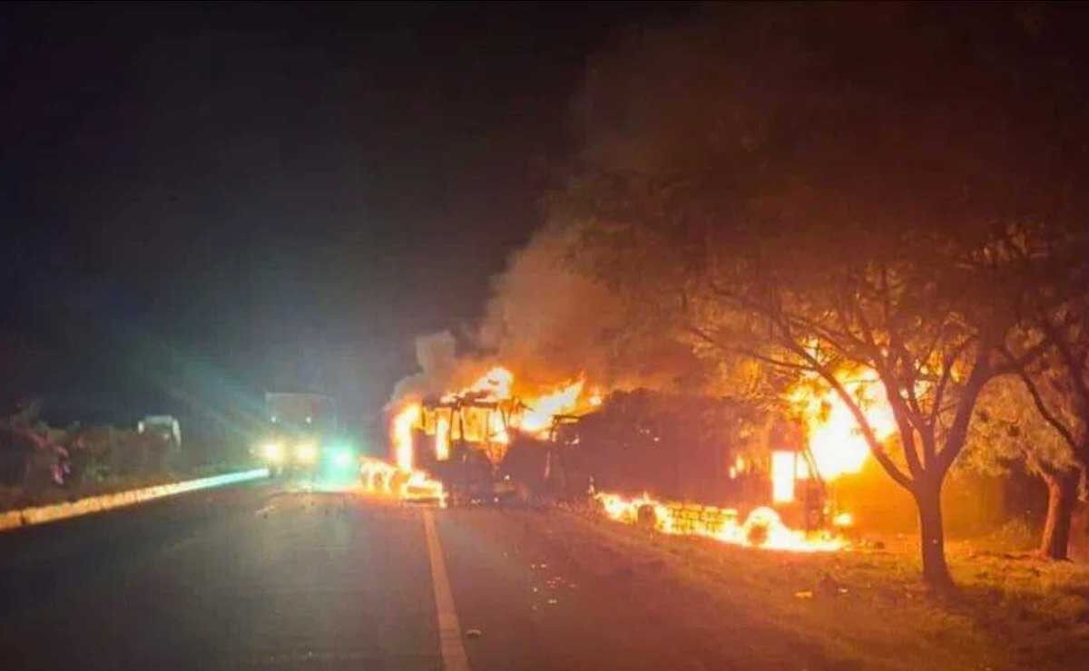 Two Trucks Gutted After Head-On Collision on Hyderabad-Bengaluru Highway