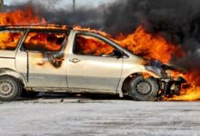 Fire Breaks Out in Moving Car in Hyderabad, All Passengers Safe
