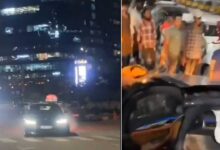 Luxury Car Racing Chaos in Hyderabad: Vehicle Crashes Near HiTech City’s Nilofer Café