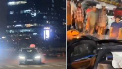 Luxury Car Racing Chaos in Hyderabad: Vehicle Crashes Near HiTech City’s Nilofer Café